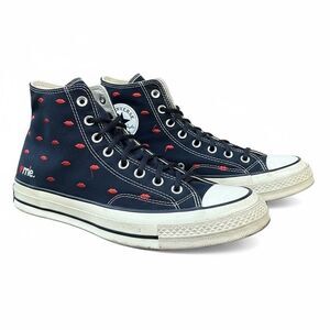 Converse Chuck Taylor All Star 70 Hi Black Embroidered Lips Sneaker 9.5 /  11.5